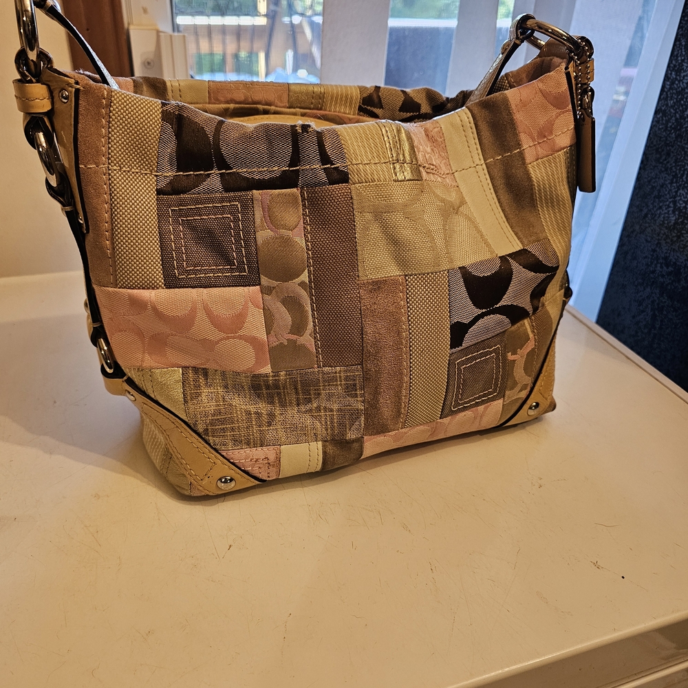 Coach Multicolor Patchwork Shoulder Bag